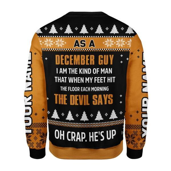 CustomsPig Personalized  Tops  December Guy I Am The Kind Of Man That All Over Printed