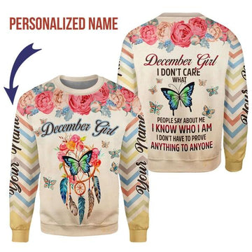CustomsPig Personalized  Tops  December Girl What People Say About Me All Over Printed