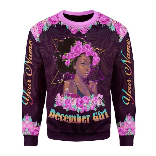 CustomsPig Personalized  Tops  December Girl All Over Printed