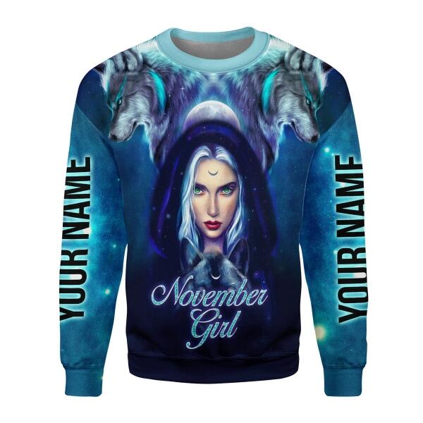 CustomsPig Personalized Tops November Girl All Over Printed