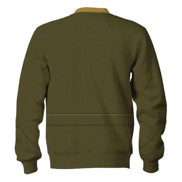 HumansBold Unisex Sweatshirt U.S Marine Corps Green Service Uniform 3D Uniform-Officer