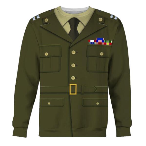 HumansBold Unisex Tracksuit U.S Army Green Service Uniform-Officers