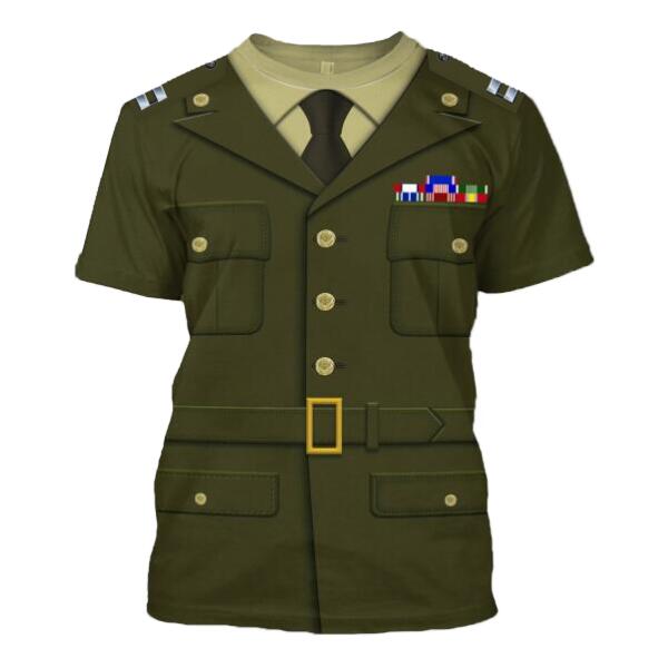 HumansBold Unisex Tracksuit U.S Army Green Service Uniform-Officers