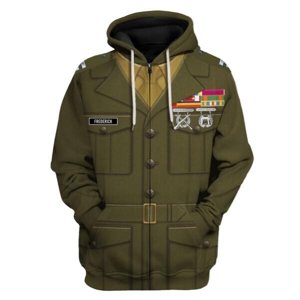 HumansBold Unisex Tracksuit U.S Marine Corps Green Service Uniform 3D Uniform-Officers