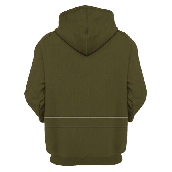 HumansBold Unisex Tracksuit U.S Marine Corps Green Service Uniform 3D Uniform-Officers