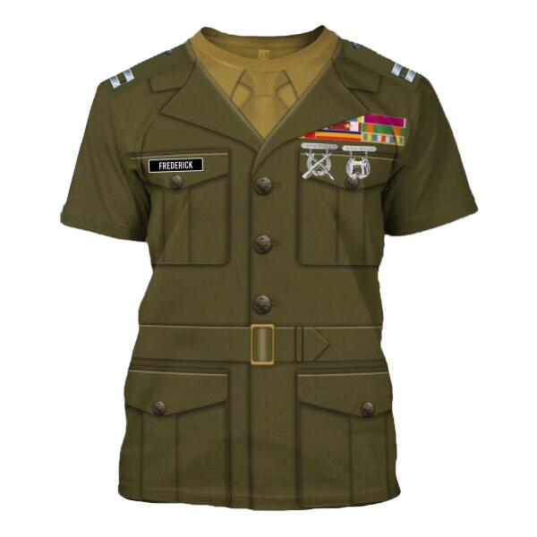 HumansBold Unisex T-Shirt U.S Marine Corps Blue Service Uniform 3D Uniform-Officer