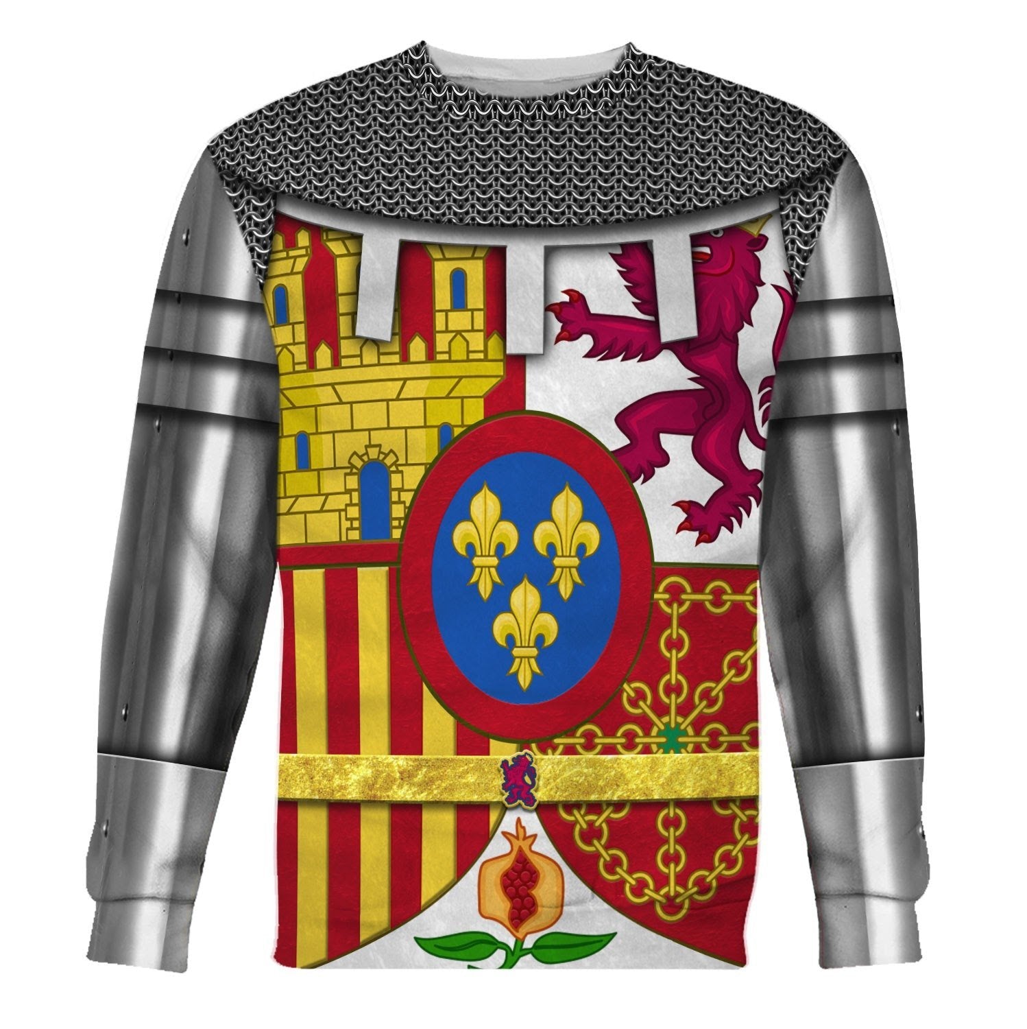Coat Of Arms Of Spain Fleece Long Sleeves