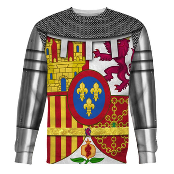 Coat Of Arms Of Spain Fleece Long Sleeves