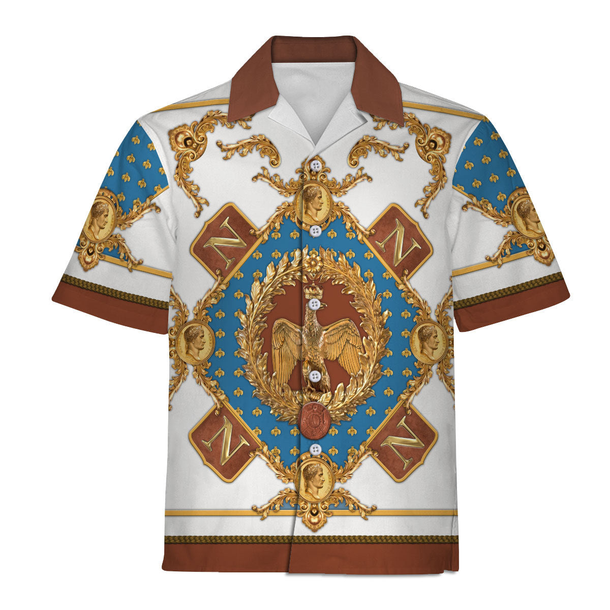 Napoleon I Coat Of Arms Hawaiian Shirt 3D Shirt For Unisex