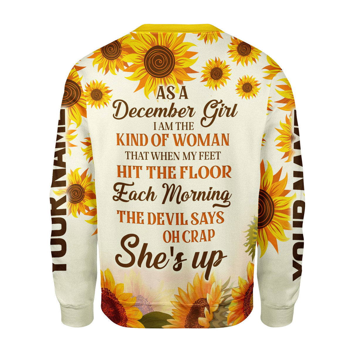 Personalized Tracksuit December Girl All Over Printed