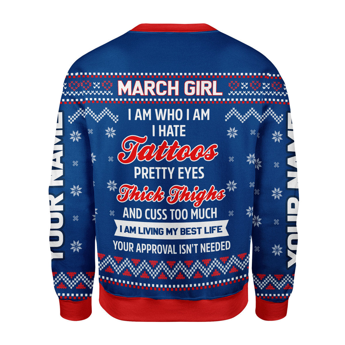 CustomsPig Personalized Tops March Girl I Am Who I Am All Over Printed