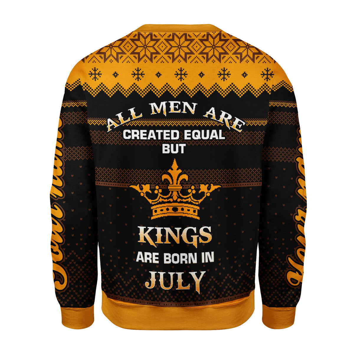 CustomsPig Personalized Ugly Sweater July Guy All Over Printed