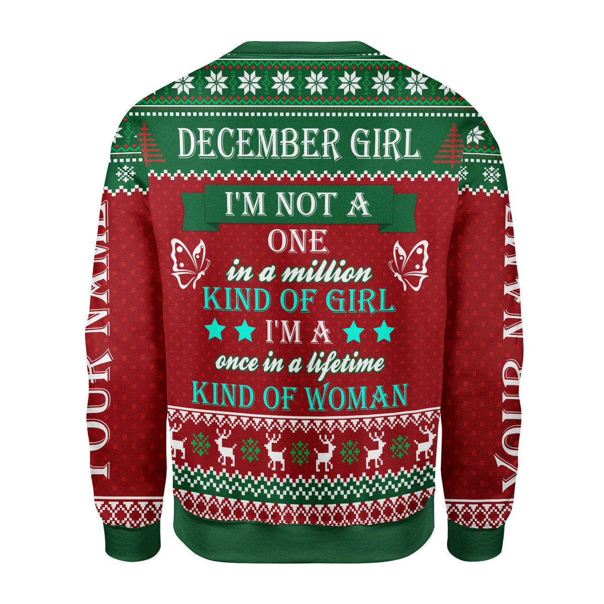 Personalized Tracksuit December Girl All Over Printed