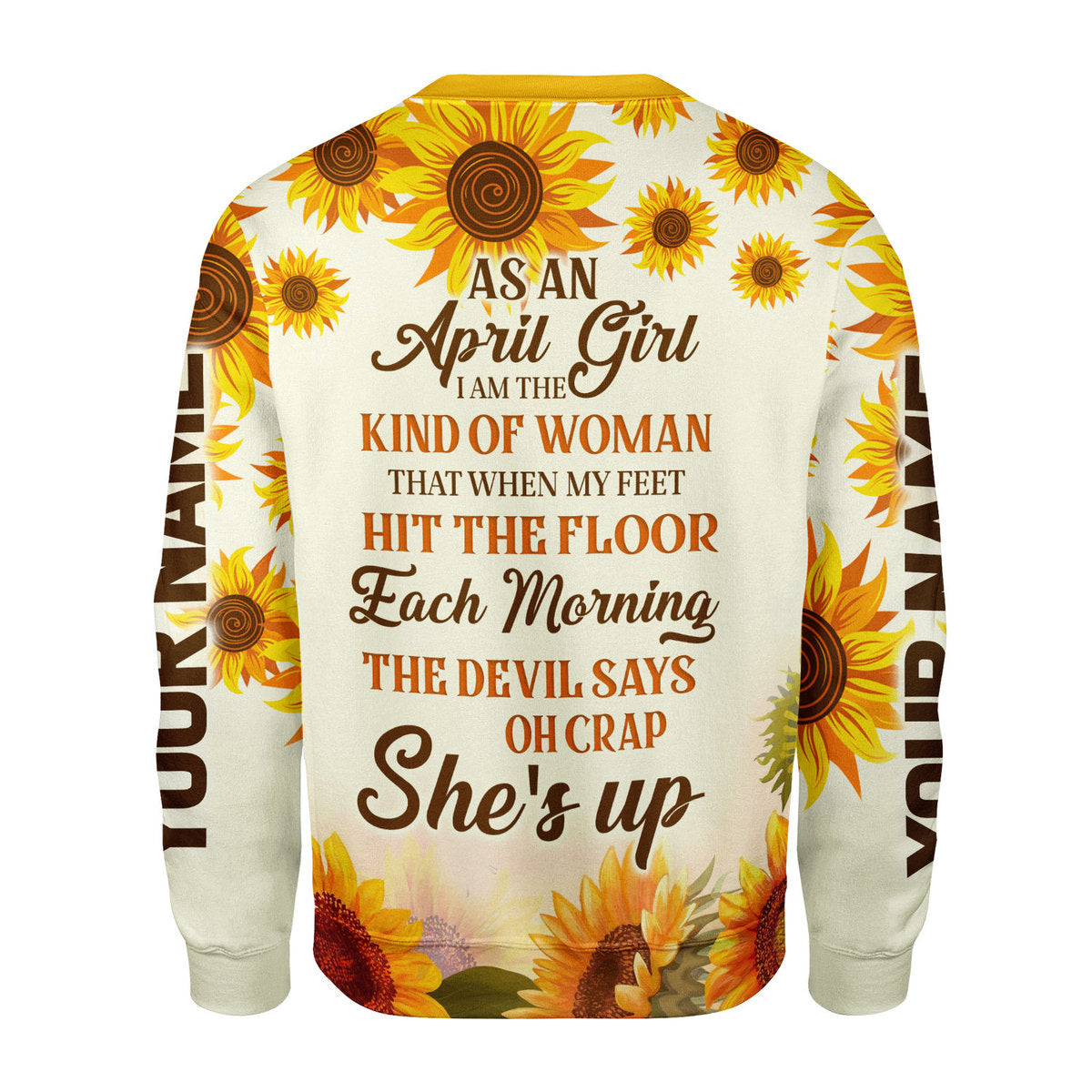 CustomsPig Personalized Tops April Girl All Over Printed