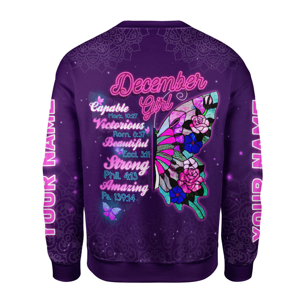 Customspig Personalized Tops December Girl All Over Printed