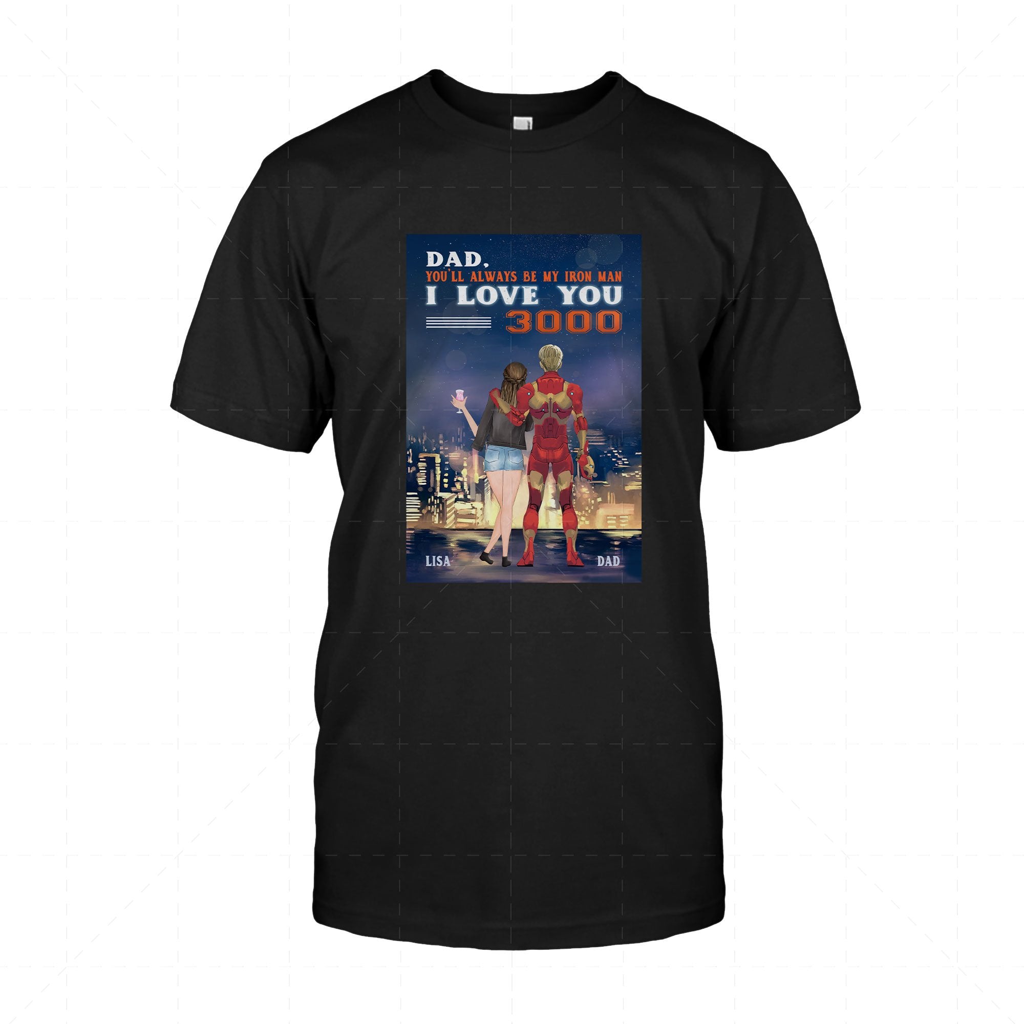 Personalized 2D T-Shirt You'll Always Be My Iron Man