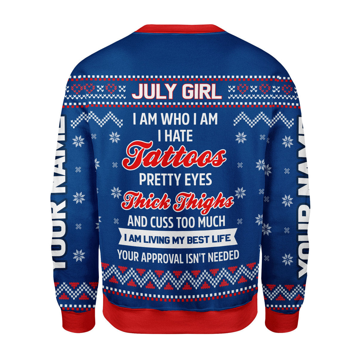 CustomsPig Personalized Tops July Girl I Am Who I Am All Over Printed