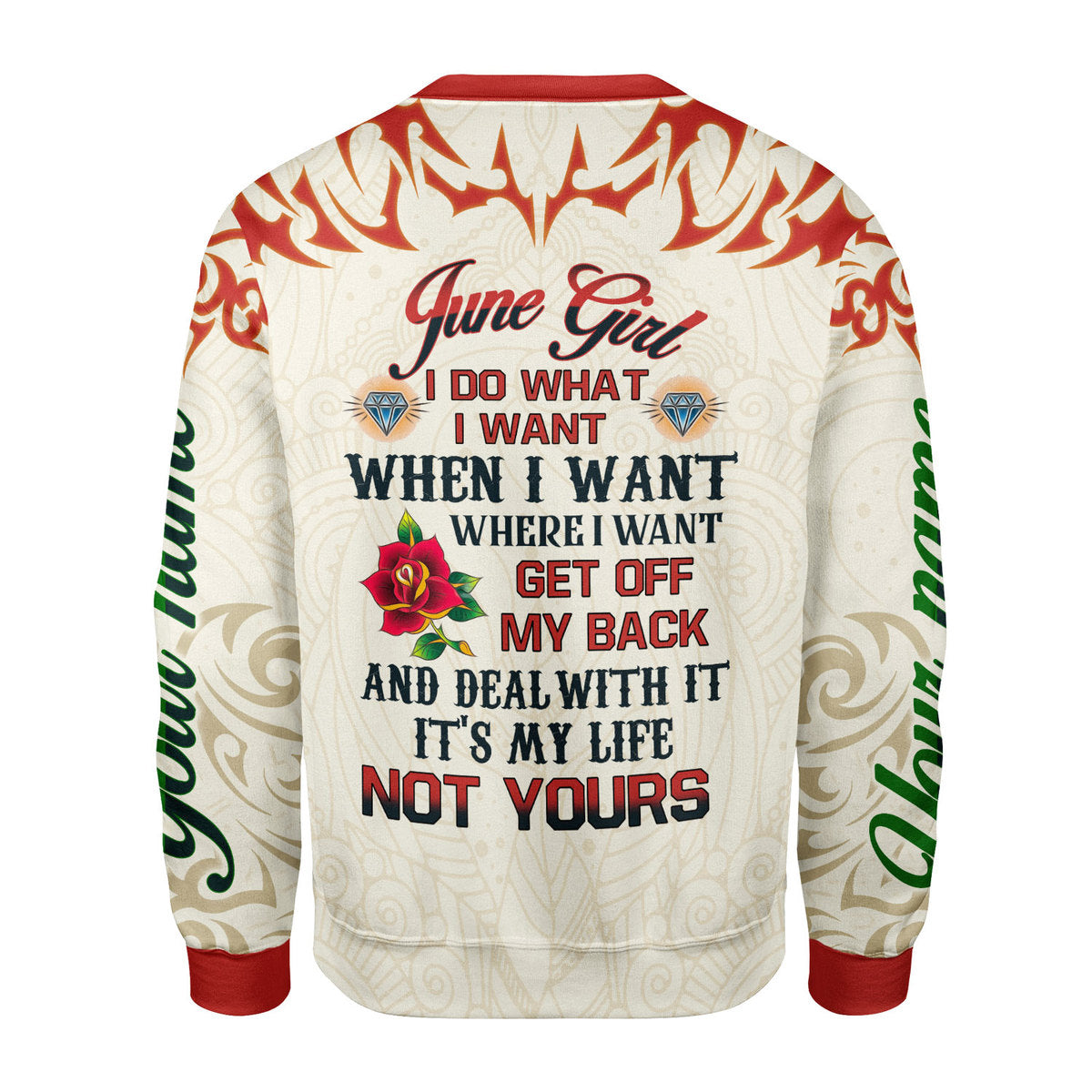 CustomsPig Personalized Tops June Girl I Do What I Want All Over Printed