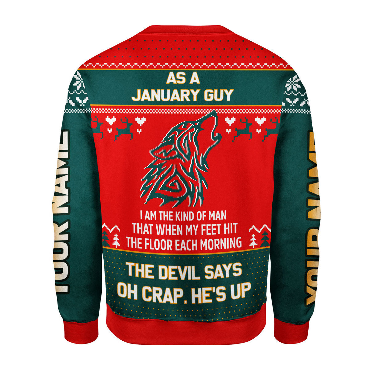 CustomsPig Personalized Tops January Guy That He's Up All Over Printed