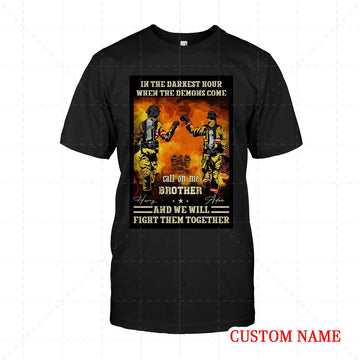 Personalized 2D T-Shirt - Firefighter Friends