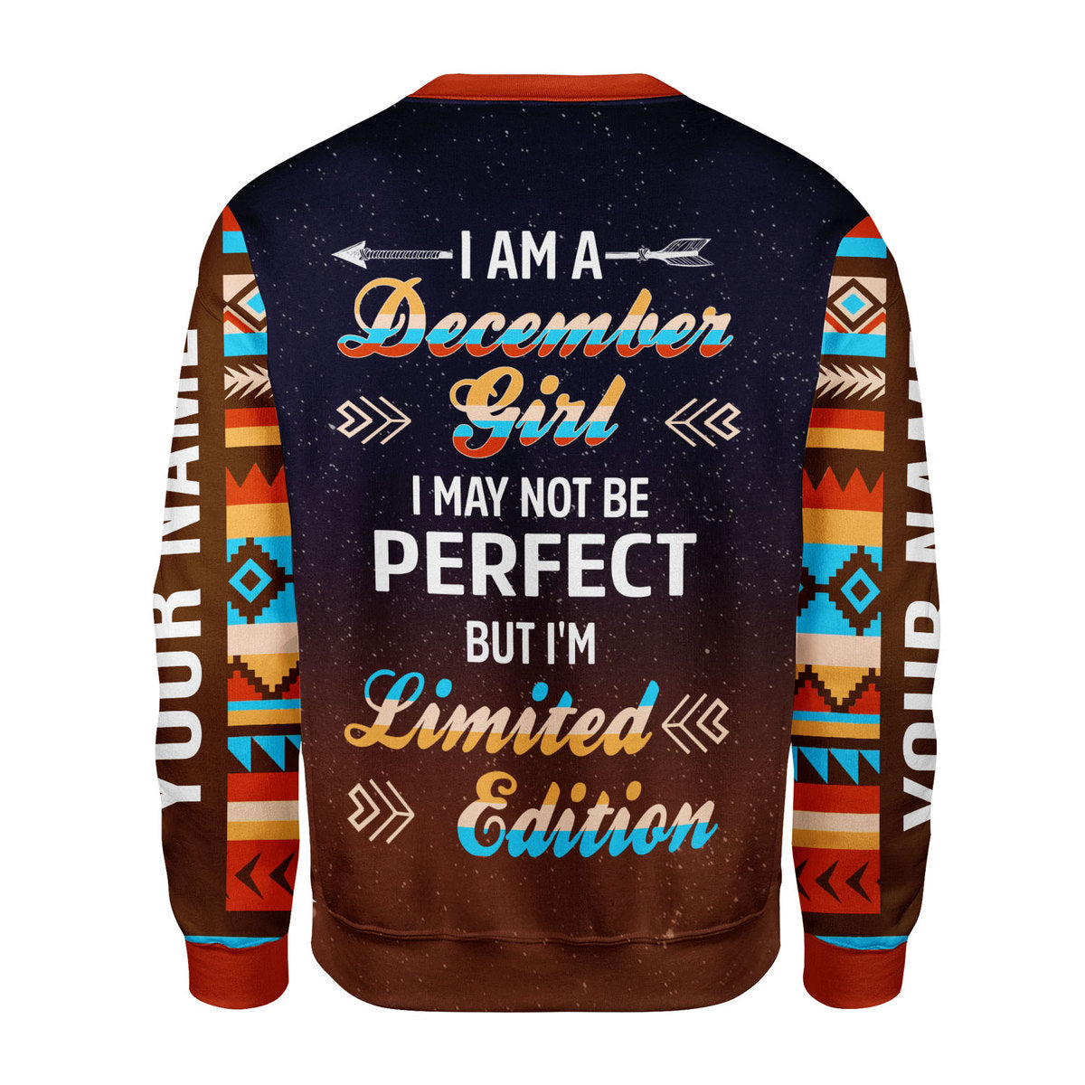 CustomsPig Personalized Ugly Sweater December Girl All Over Printed