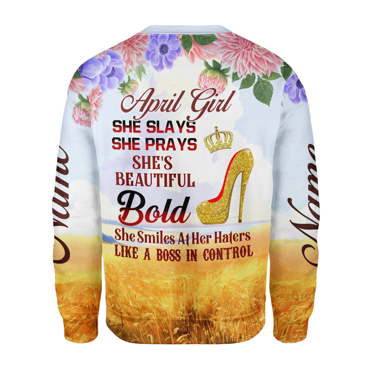 CustomsPig Personalized Tops April Girl All Over Printed