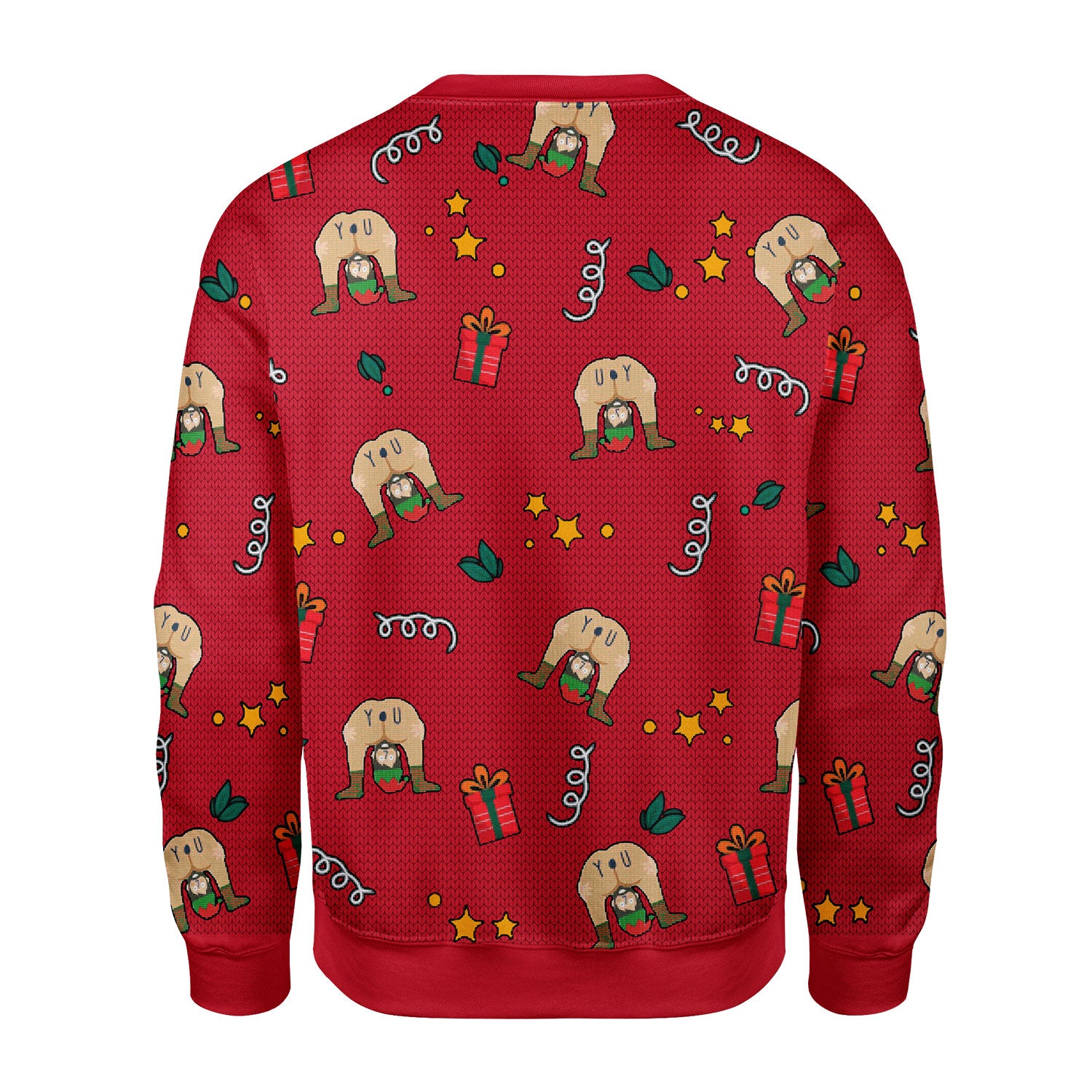 Customspig Christmas Sweater All I Want For Christmas Is You Elf Butt 3D Apparel