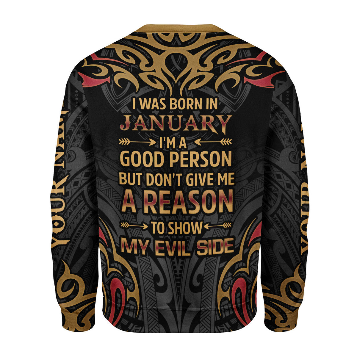 CustomsPig Personalized Tops January Guy All Over Printed