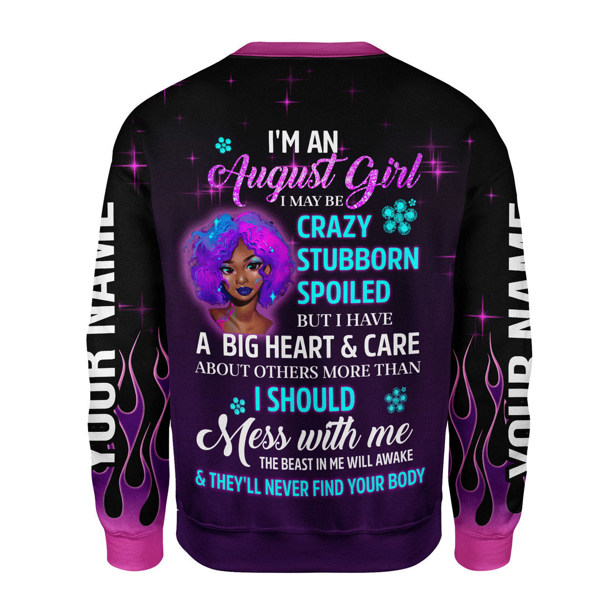CustomsPig Personalized Tops Queen Was Born In August All Over Printed
