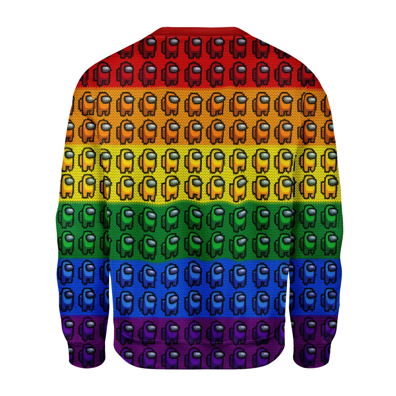Customspig Christmas Sweater Among Us Gay Pride 3D Apparel