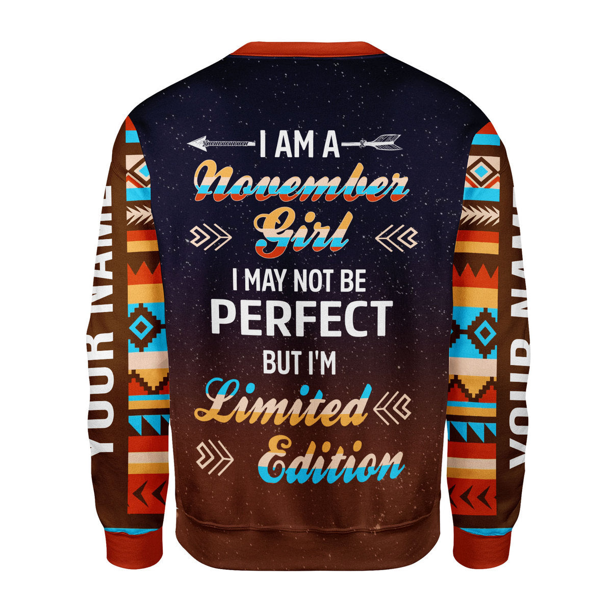 CustomsPig Personalized Ugly Sweater November Girl All Over Printed
