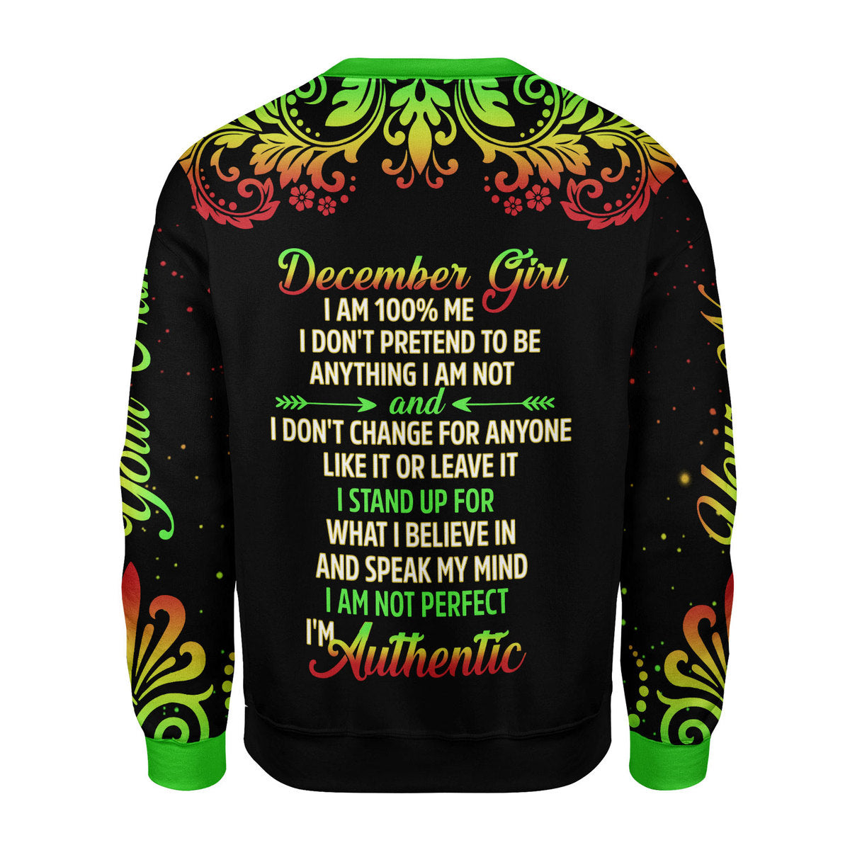 Personalized Tracksuit December Girl All Over Printed