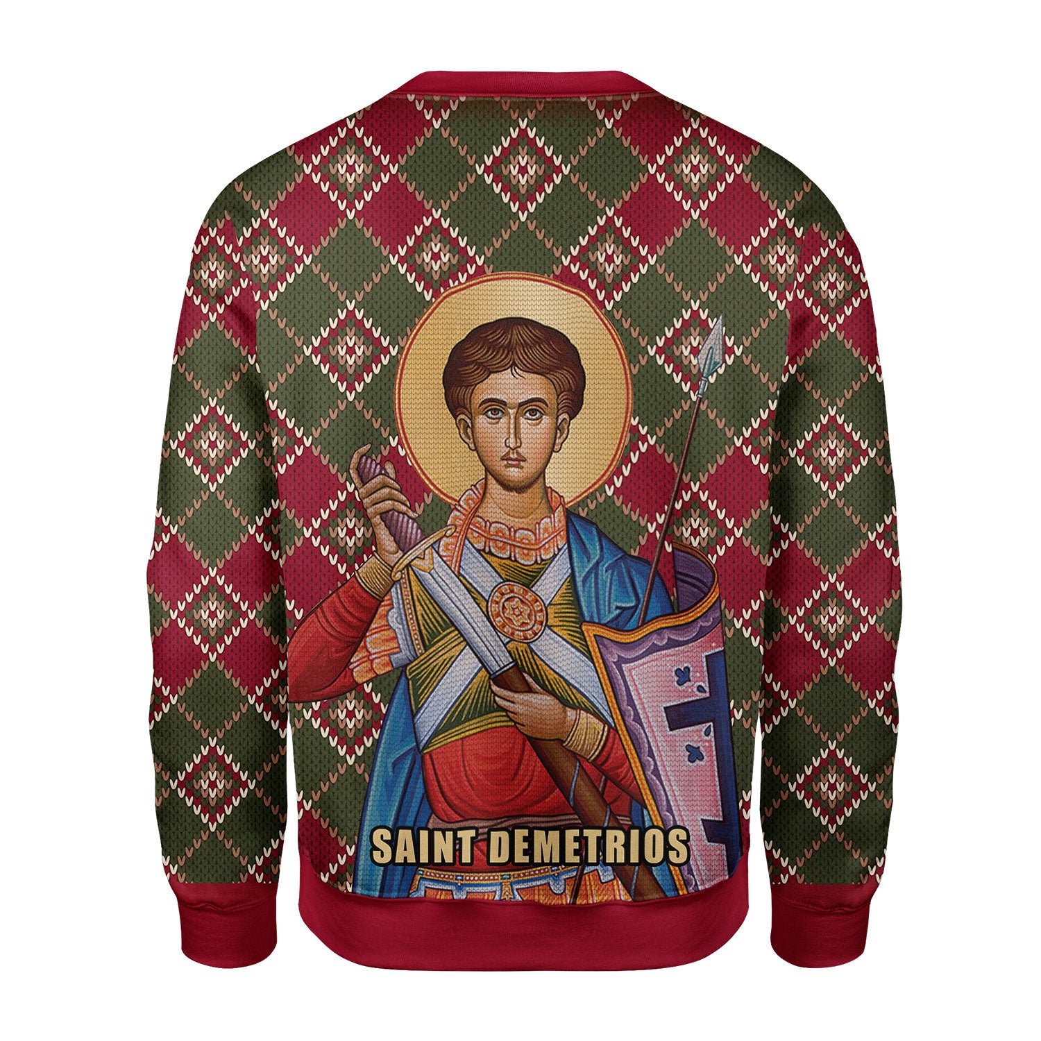 Customspig Christmas Sweater Saint Demetrios 3D Apparel