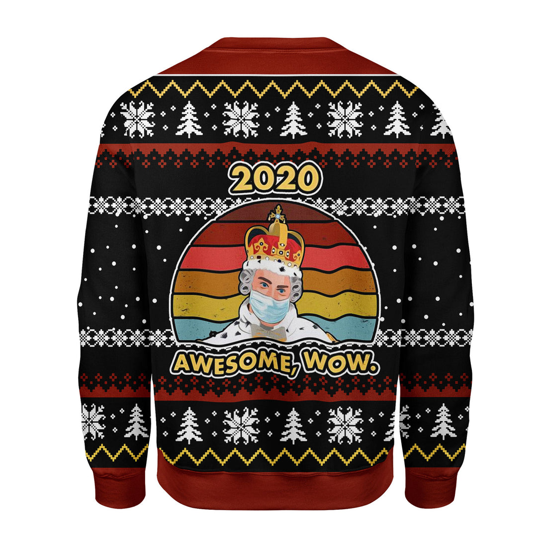Customspig Christmas Sweater 2020 Awesome Wow 3D Apparel