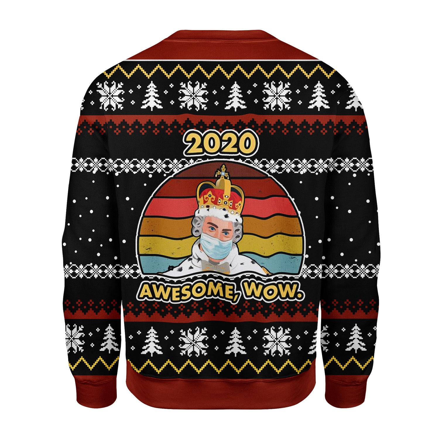 Customspig Christmas Sweater 2020 Awesome Wow 3D Apparel