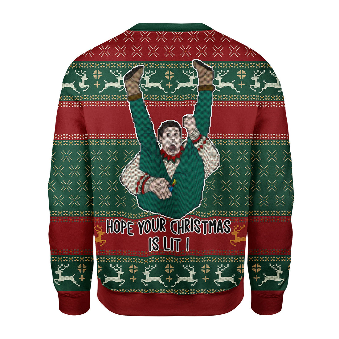 Customspig Christmas Sweater Hope Your Christmas Is Lit 3D Apparel
