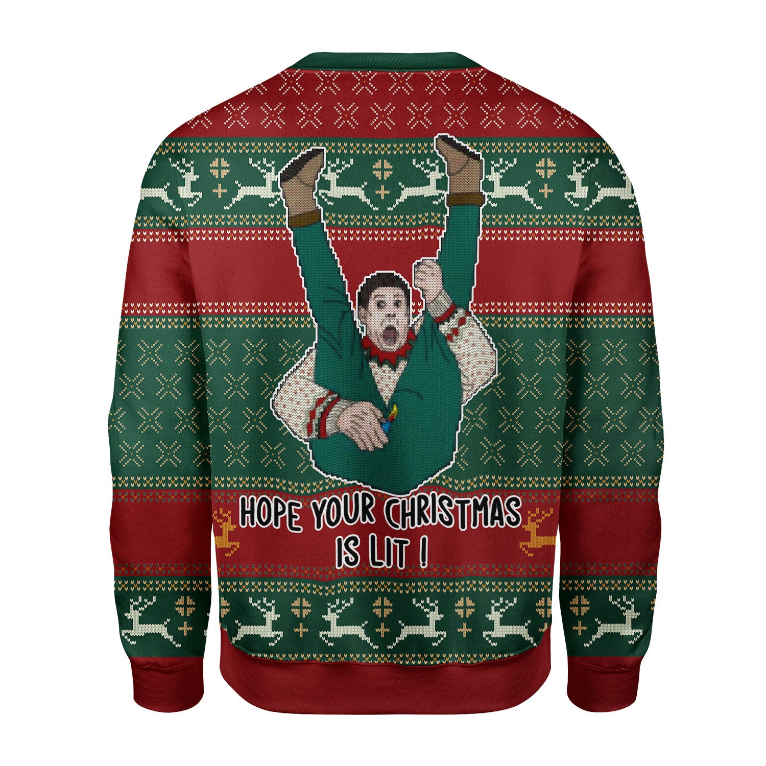 Customspig Christmas Sweater Hope Your Christmas Is Lit 3D Apparel