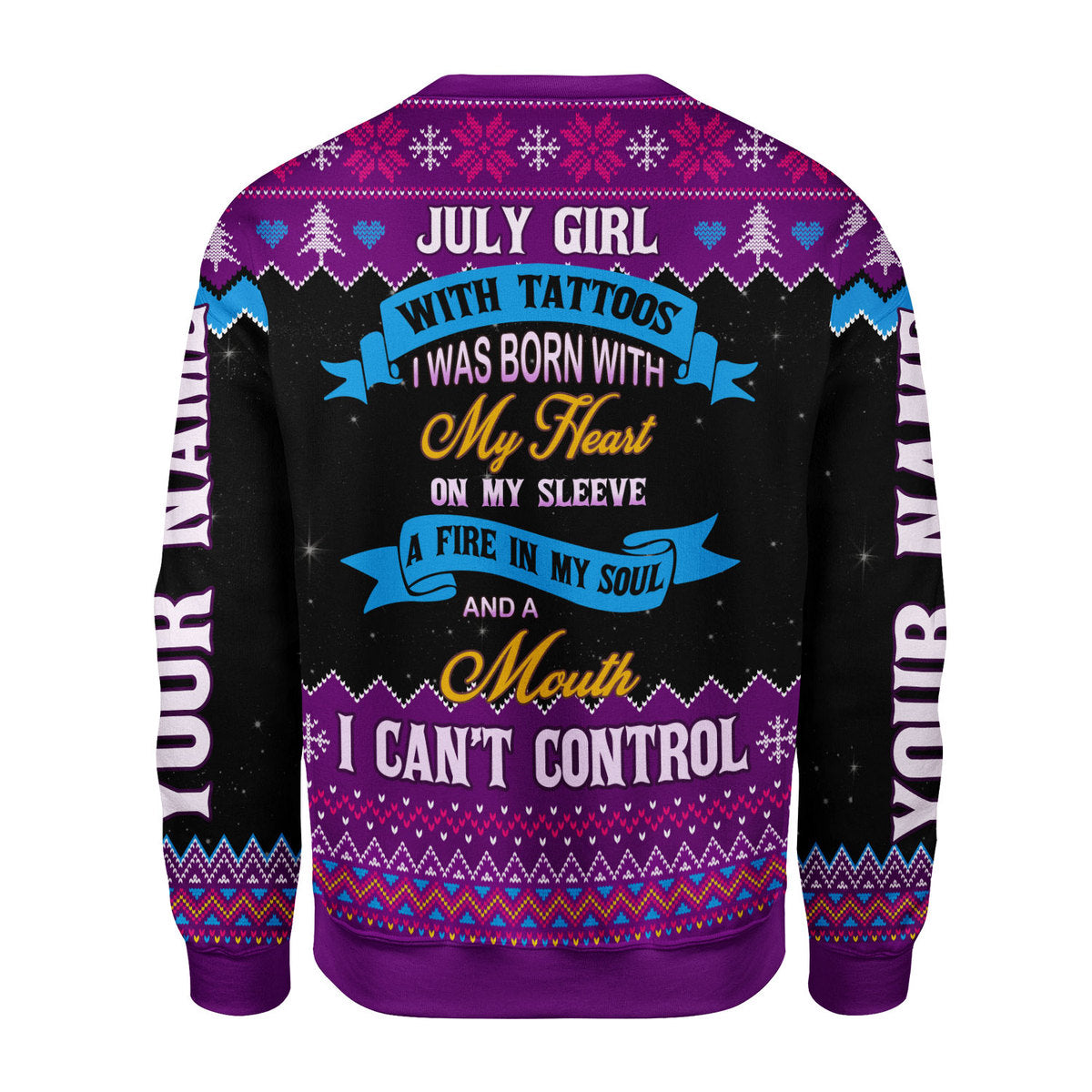 Personalized Tracksuit July Girl All Over Printed