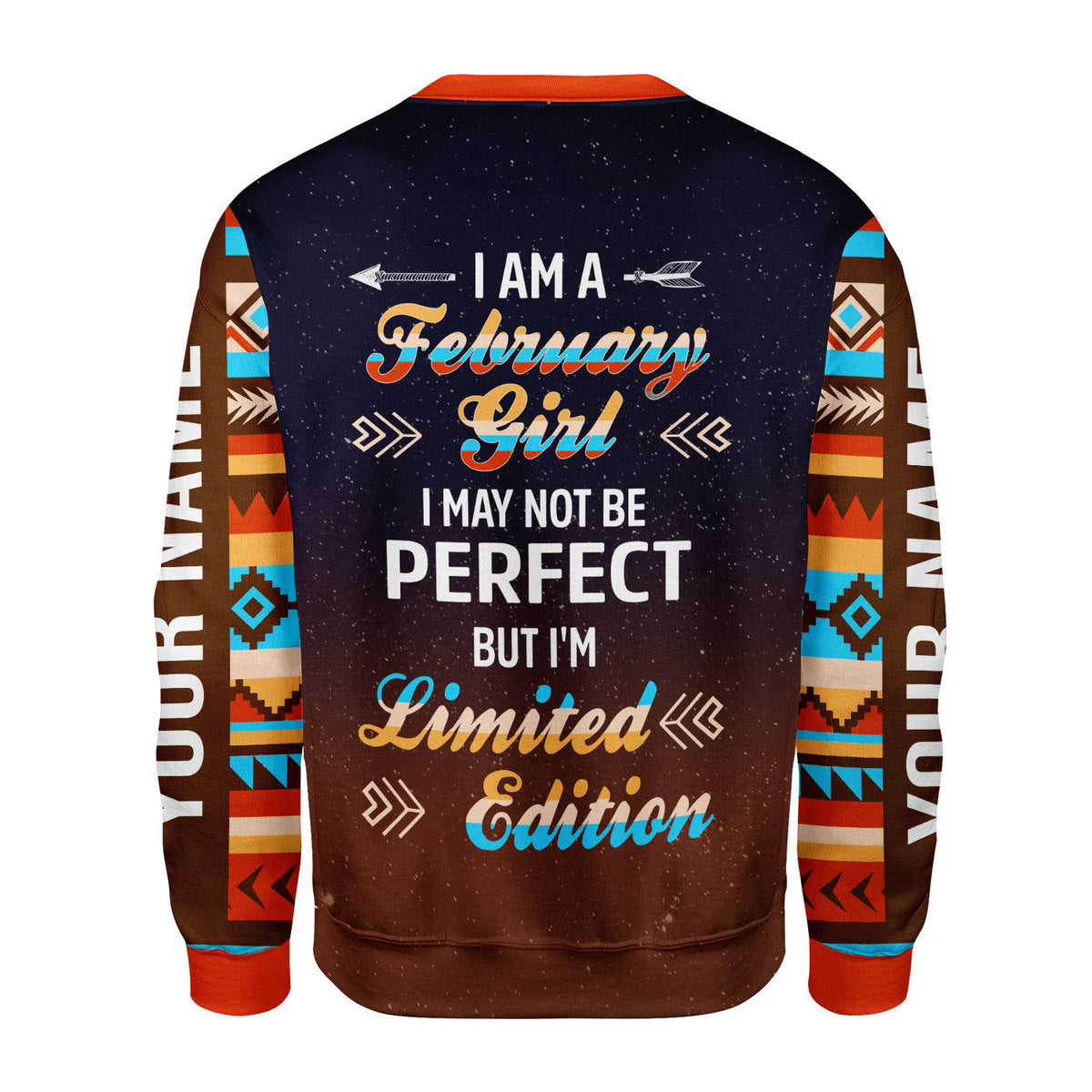 CustomsPig Personalized Ugly Sweater February Girl All Over Printed