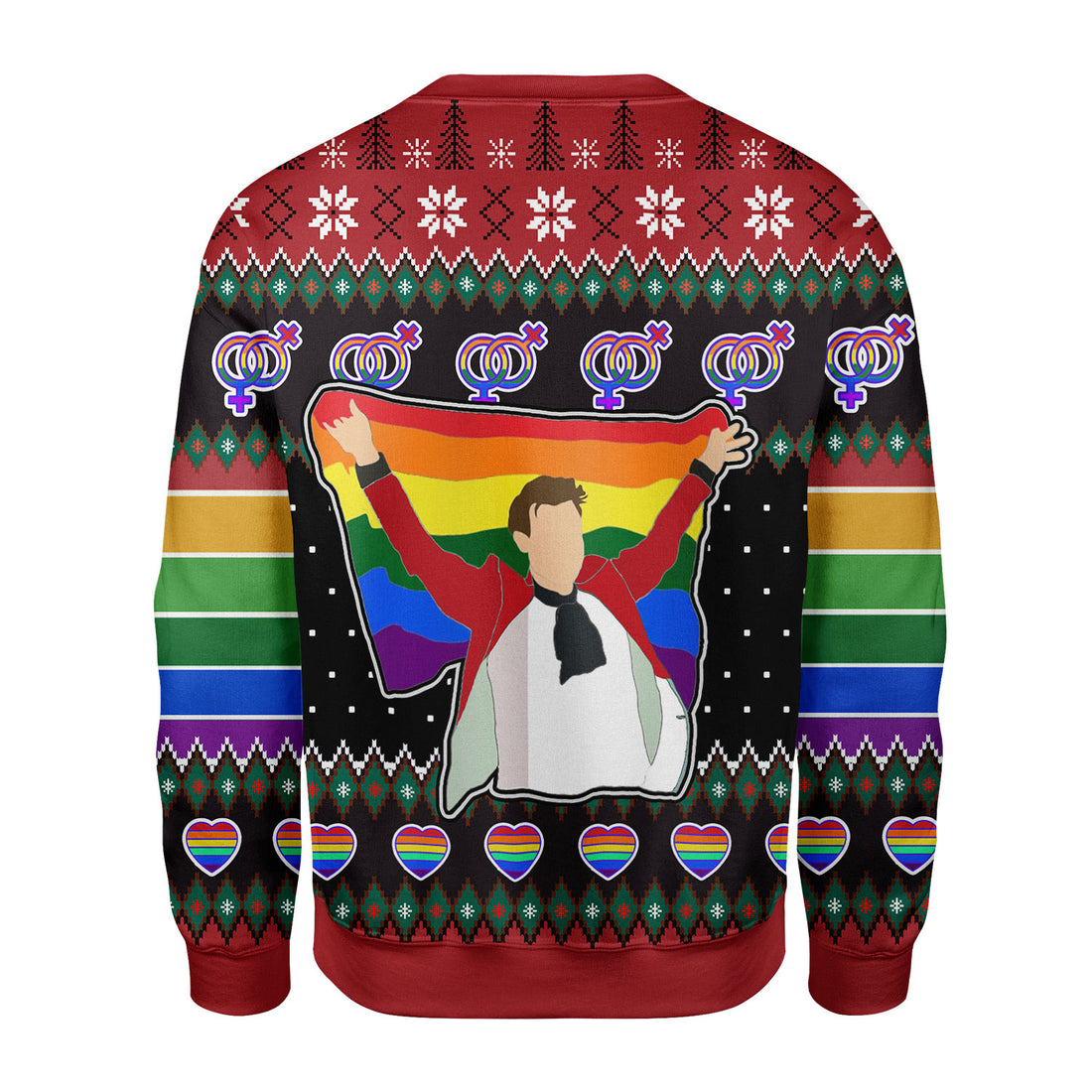 Customspig Christmas Sweater LGBT Harry Styles 3D Apparel