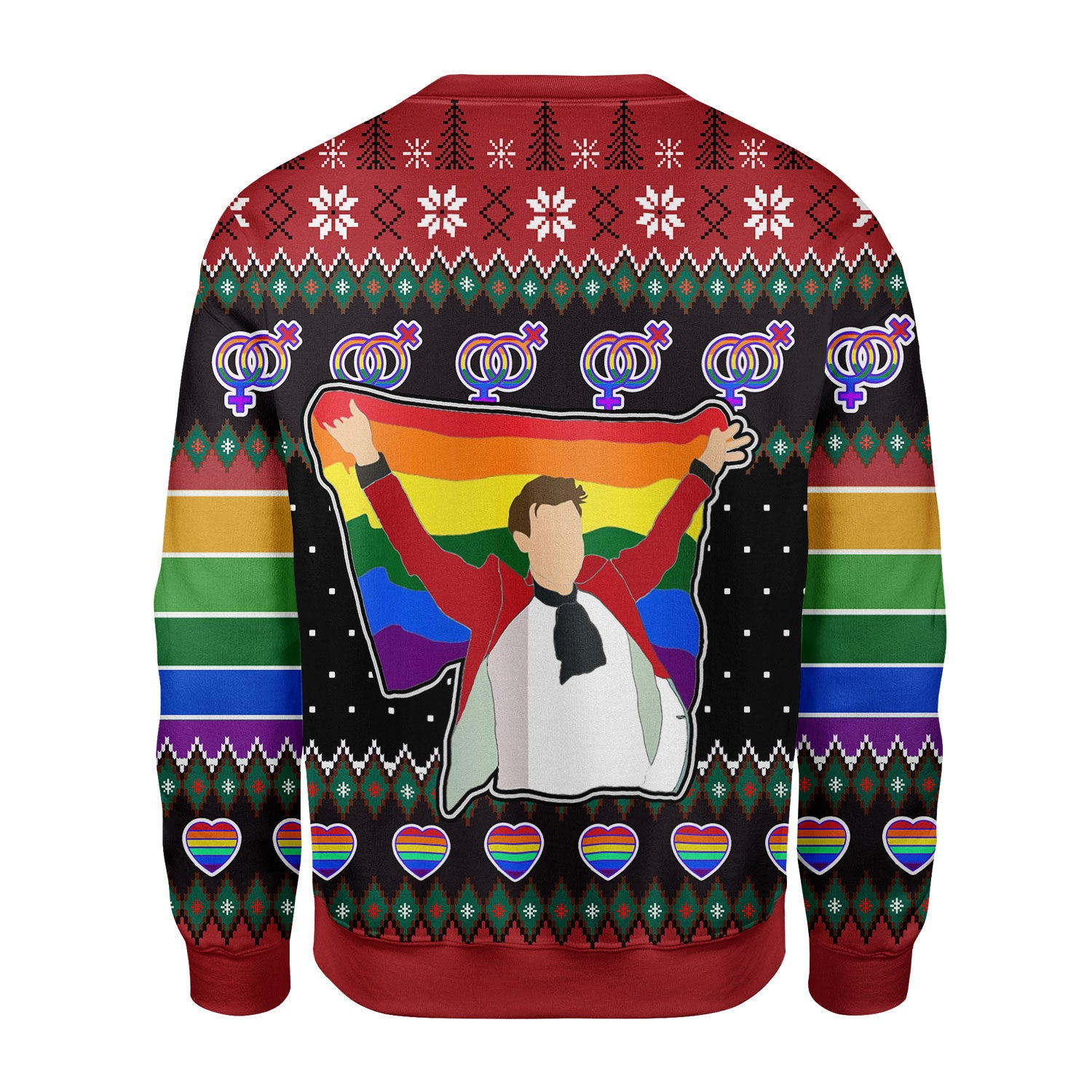 Customspig Christmas Sweater LGBT Harry Styles 3D Apparel