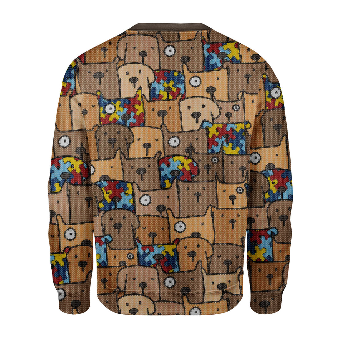 Customspig Christmas Sweater Autism Dog 3D Apparel