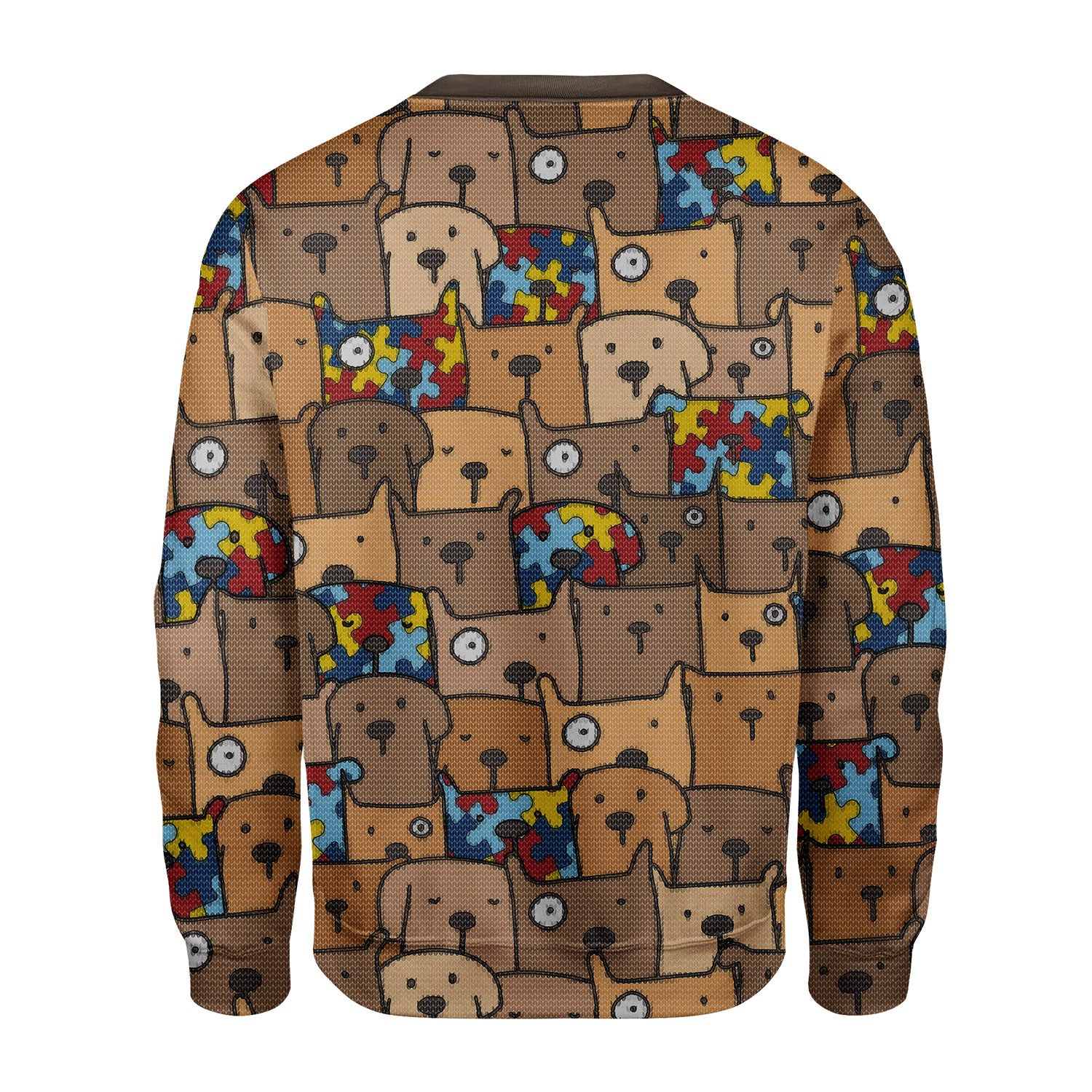 Customspig Christmas Sweater Autism Dog 3D Apparel