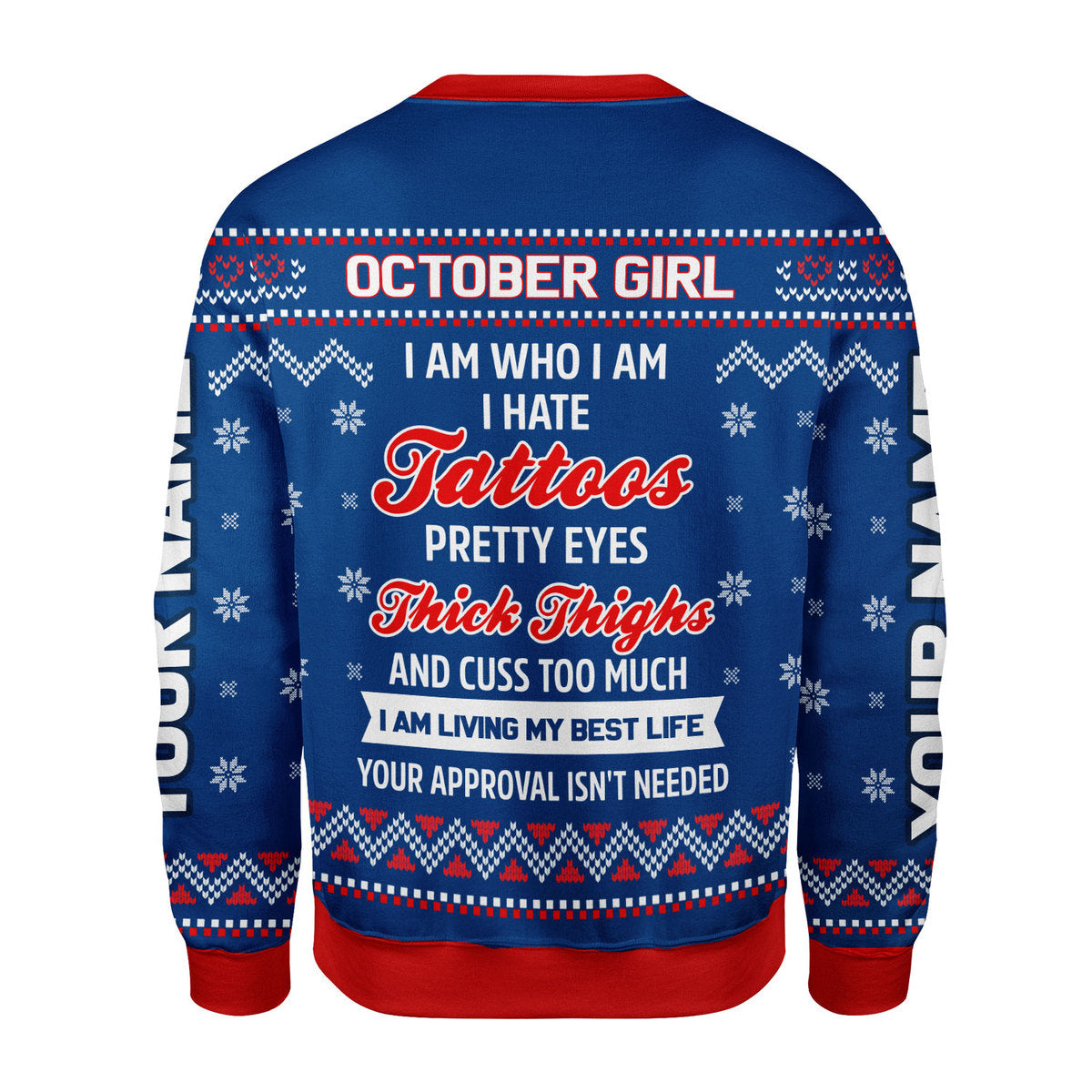 CustomsPig Personalized Tops October Girl I Am Who I Am All Over Printed
