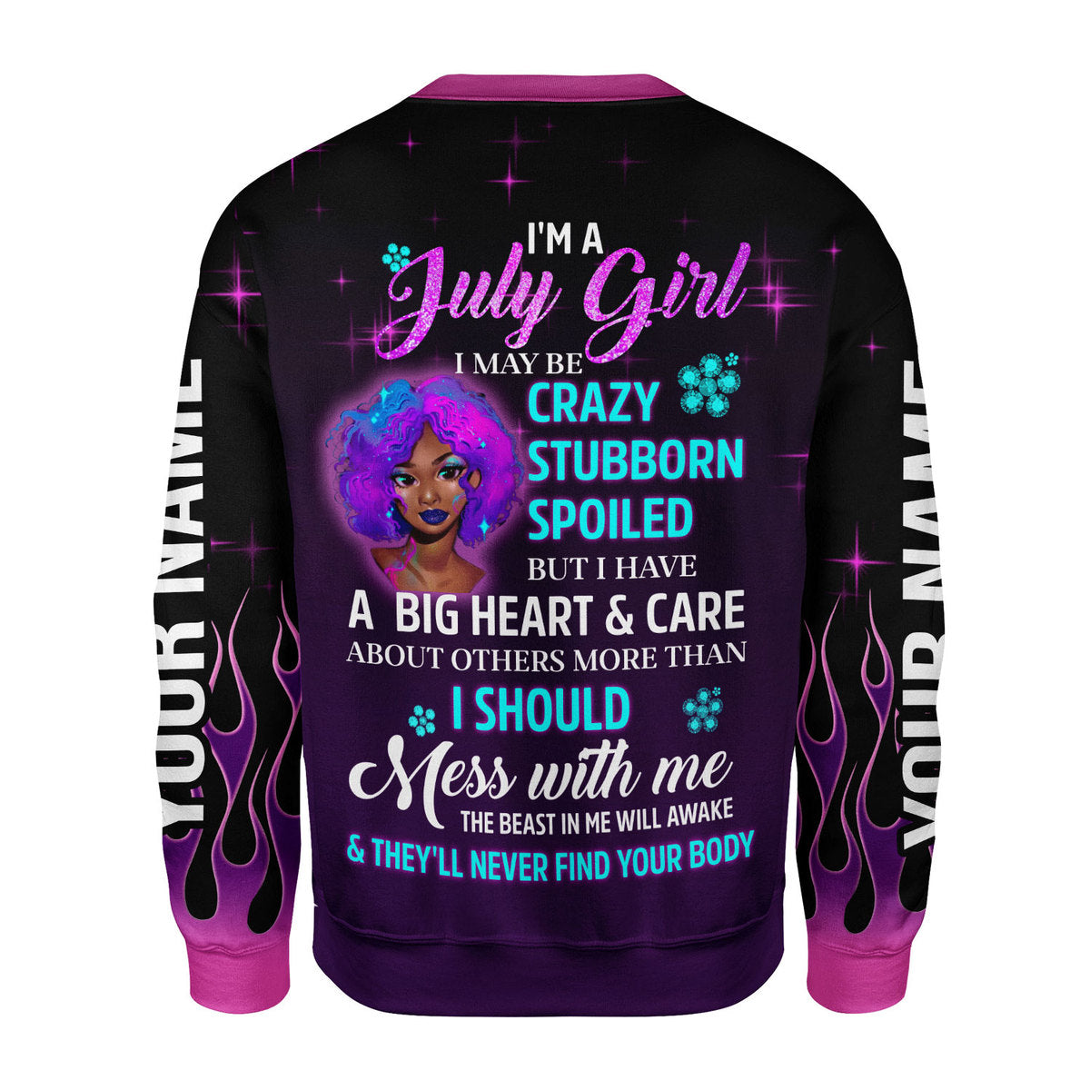 CustomsPig Personalized Tops Queen Was Born In July All Over Printed