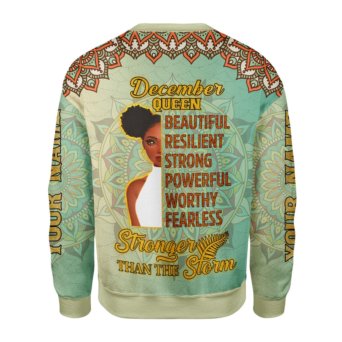 Customspig Personalized Ugly Sweater December Girl 3D Apparel