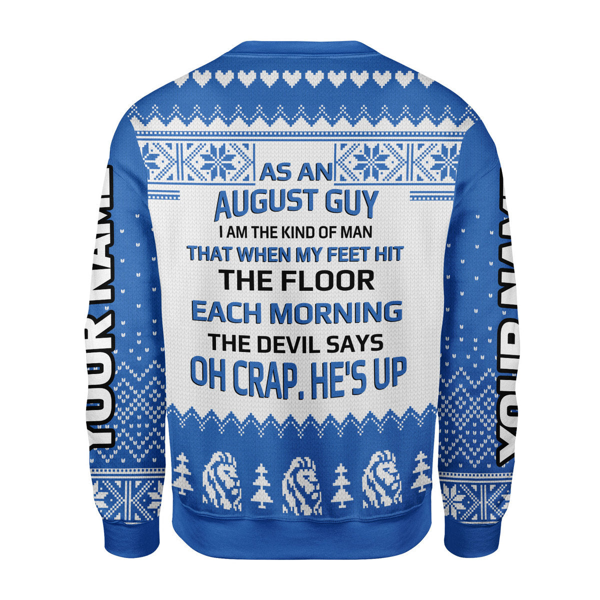 CustomsPig Personalized Tops August Guy All Over Printed