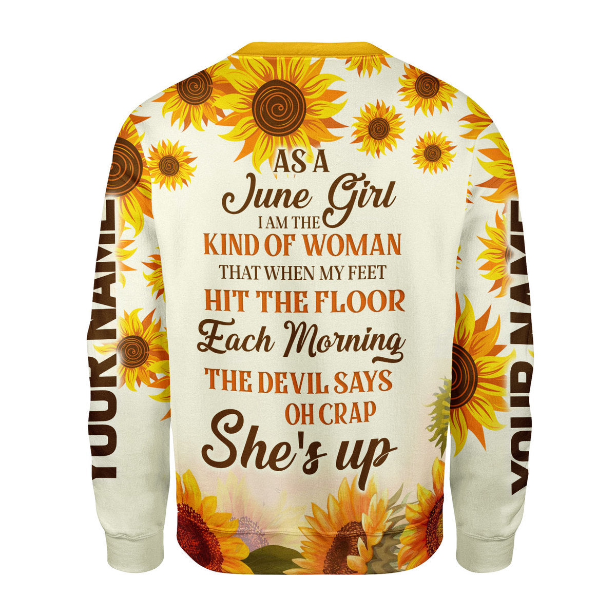 CustomsPig Personalized Ugly Sweater June Girl All Over Printed