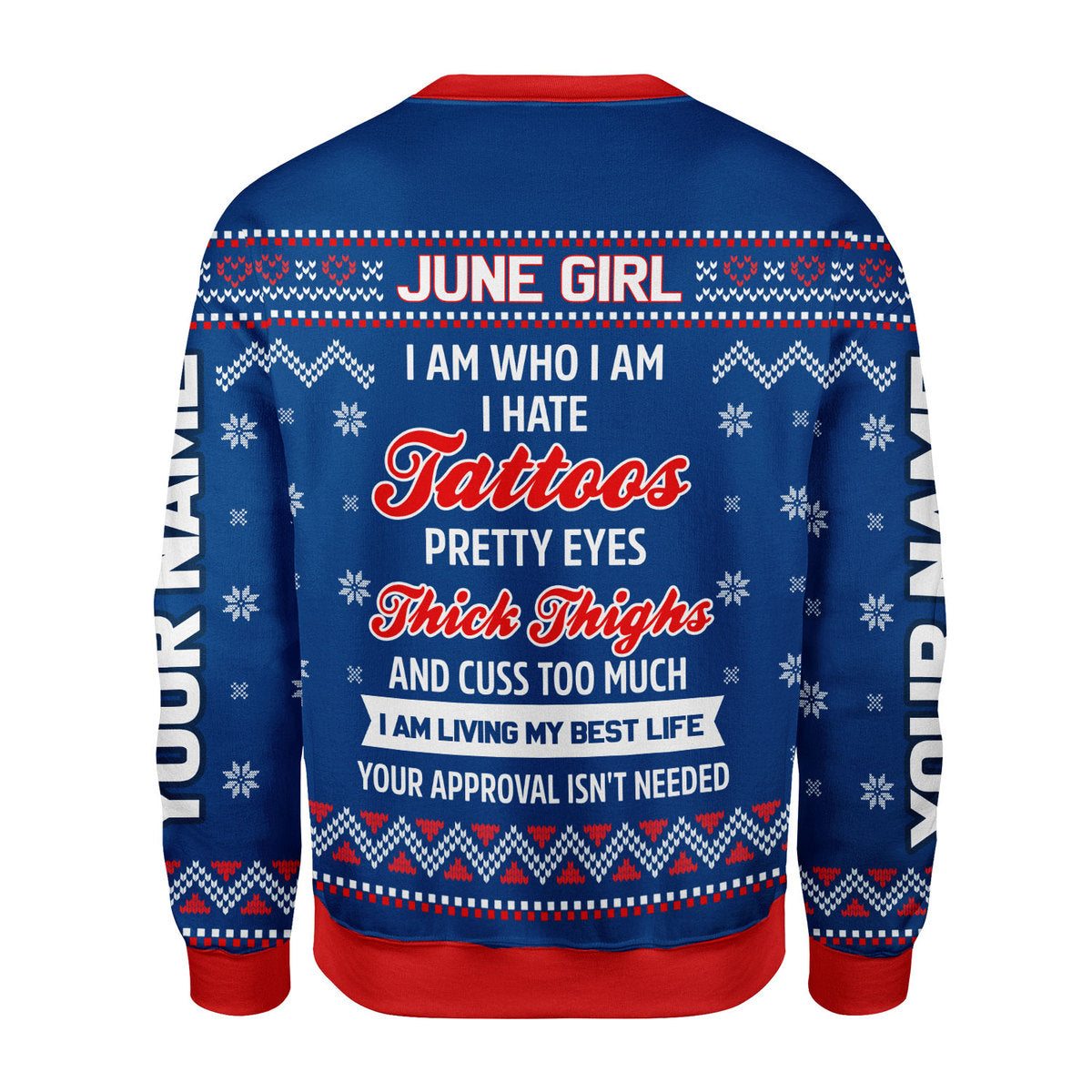 CustomsPig Personalized Tops June Girl I Am Who I Am All Over Printed