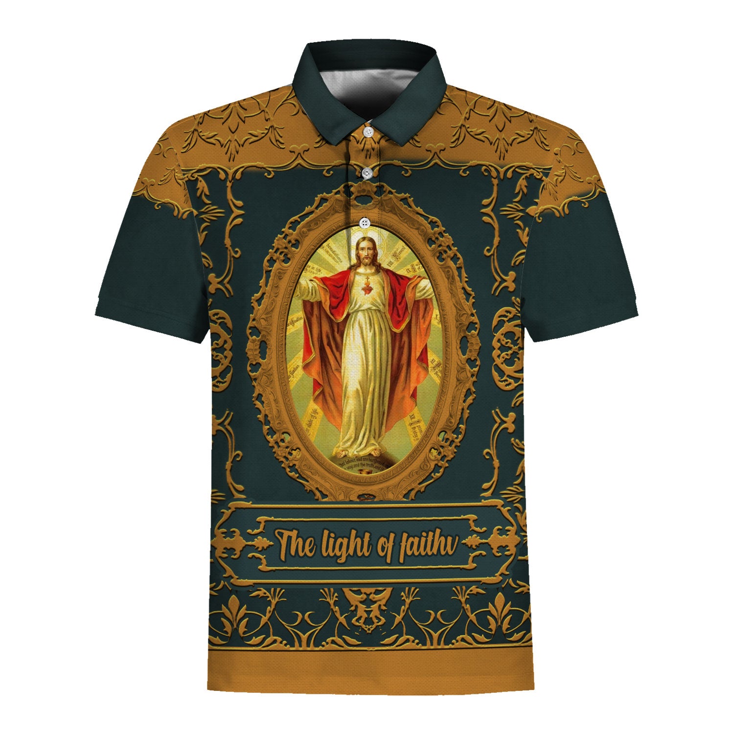 Customspig Tops Pullover Sweatshirt Christ Jesus The Light Of Faith 3D Apparel